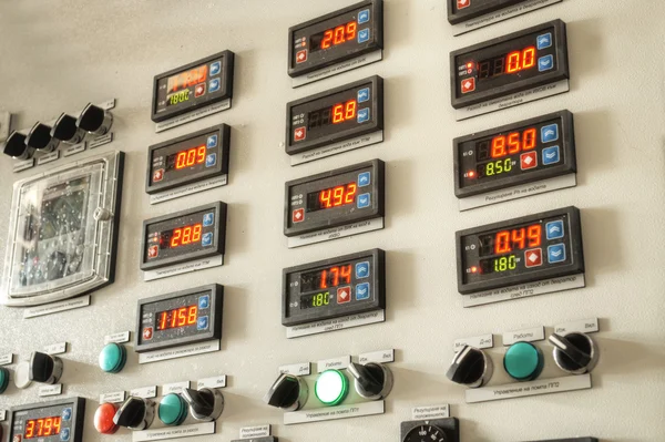 Painel de controlo da indústria — Fotografia de Stock