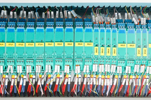 Panel eléctrico con automatización — Foto de Stock