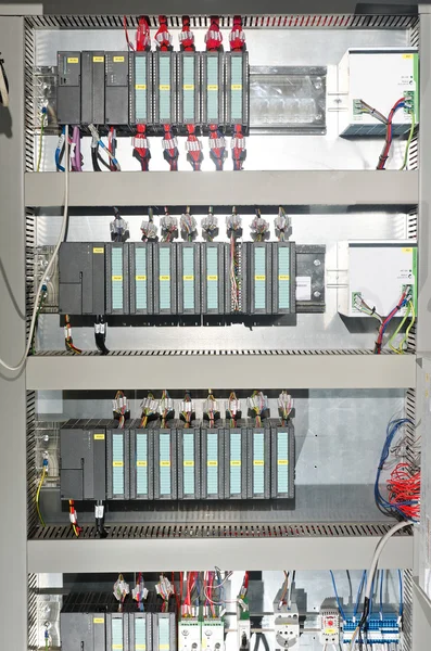 Electrical panel with automation — Stock Photo, Image