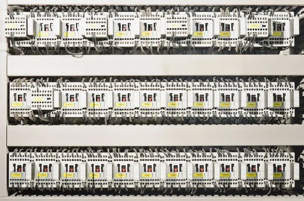 Elektriska panelen med automation — Stockfoto