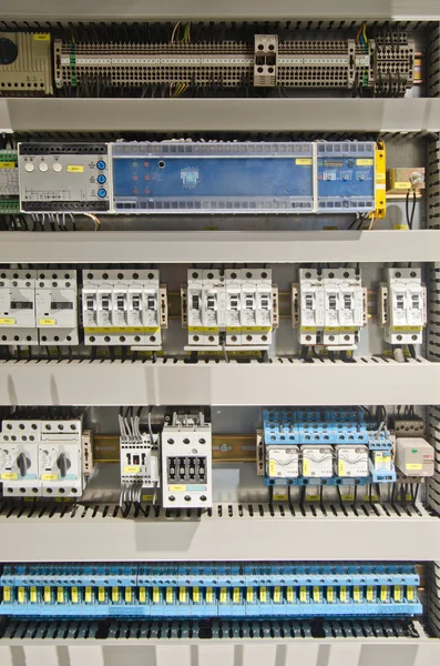 Panel eléctrico con automatización — Foto de Stock