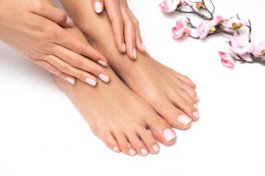 Spa zamanı. Mükemmel manikür ve pedikür..