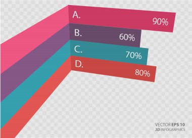 yaratıcı vektör infographics ok
