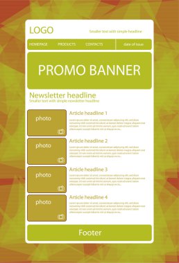 Duyarlı bülten şablonu için iş veya kar amacı gütmeyen organi