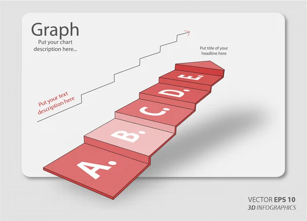 Vector creativo infografías flecha — Vector de stock