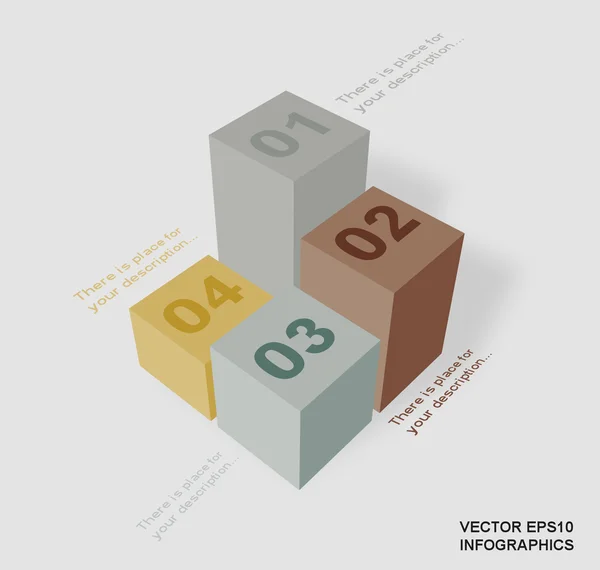 Креативні векторні інфографічні колонки — стоковий вектор
