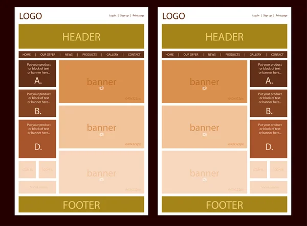 işletme veya kar amacı gütmeyen kuruluş için Web sitesi düzeni