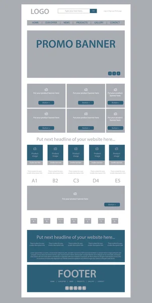 işletme veya kar amacı gütmeyen kuruluş için Web sitesi düzeni