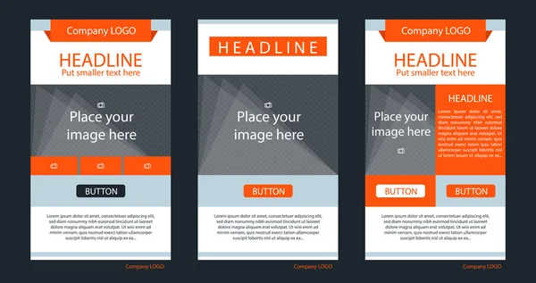 Bülten şirket vektör düzeni şablonu için iş ya da sigara-