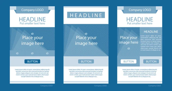 Bülten şirket vektör düzeni şablonu için iş ya da sigara-