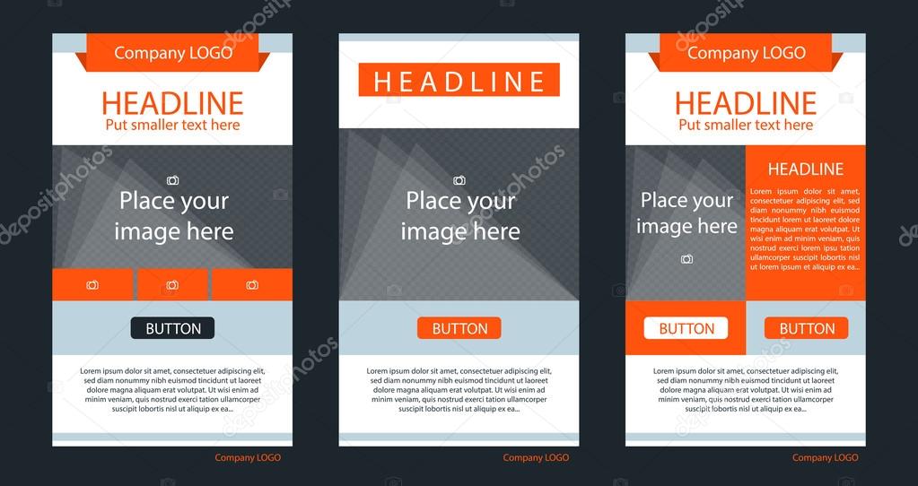Newsletter corporate vector layout template for business or non-profit organization