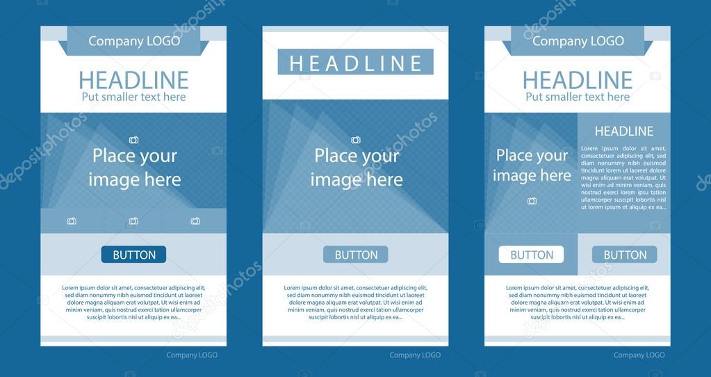 Newsletter corporate vector layout template for business or non-profit organization