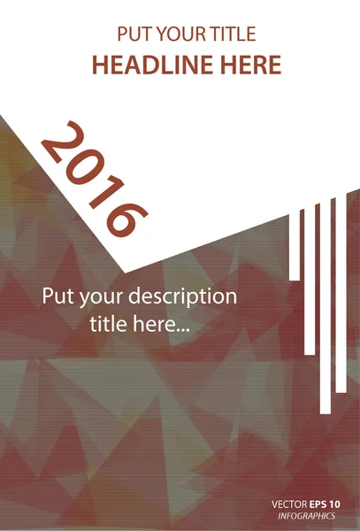 Kitap için modern vektör soyut tasarım şablonu