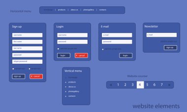 Düz Web öğeleri metin ile