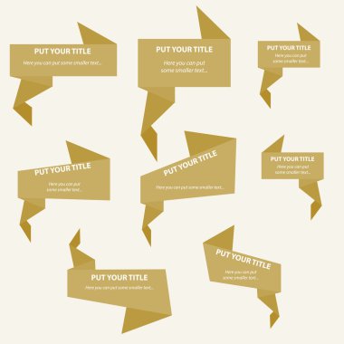 Infographic bilgi kutuları öğeleri