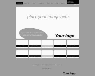 duyarlı web düzeni şablonu için moda