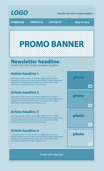 Duyarlı bülten şablonu için iş veya kar amacı gütmeyen organi