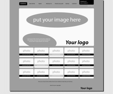 duyarlı web düzeni şablonu için moda