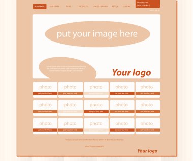 duyarlı web düzeni şablonu için moda