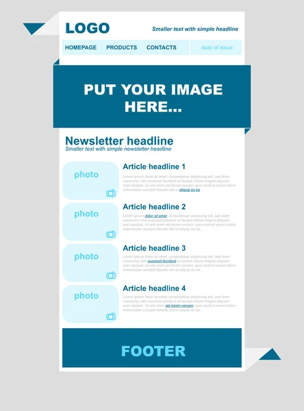 Duyarlı bülten şablonu için iş veya kar amacı gütmeyen organi