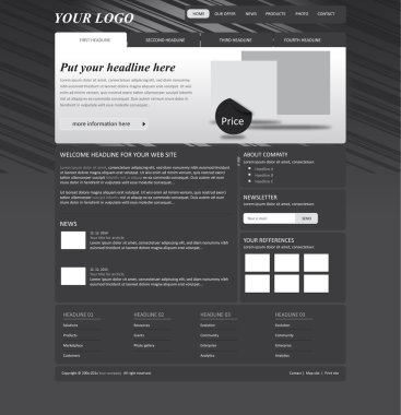 duyarlı web düzeni şablonu için iş veya kar amacı gütmeyen organi