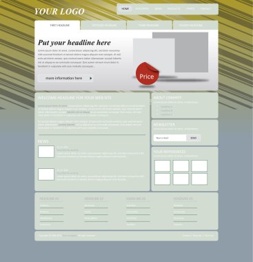 duyarlı web düzeni şablonu için iş veya kar amacı gütmeyen organi