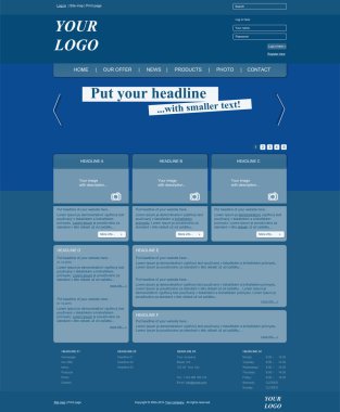duyarlı web düzeni şablonu için iş veya kar amacı gütmeyen organi