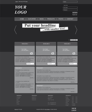 duyarlı web düzeni şablonu için iş veya kar amacı gütmeyen organi