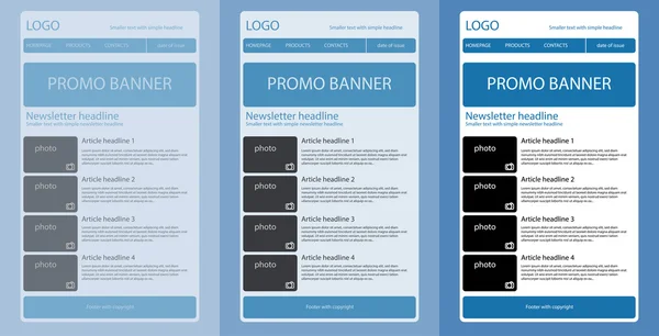 Duyarlı bülten şablonu için iş veya kar amacı gütmeyen organi