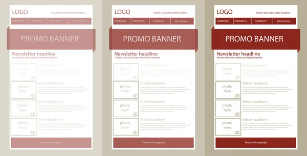 Duyarlı bülten şablonu için iş veya kar amacı gütmeyen organi