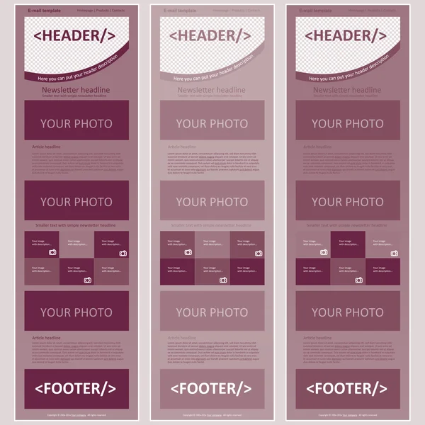 Duyarlı bülten şablonu için iş veya kar amacı gütmeyen organi