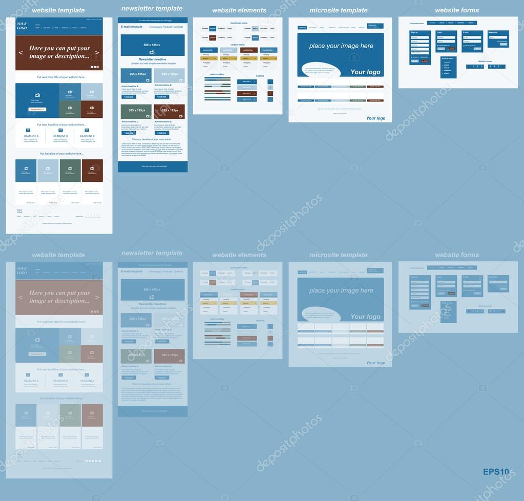 responsive web elements for business or non-profit organization