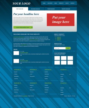 duyarlı web düzeni şablonu için iş veya kar amacı gütmeyen organi