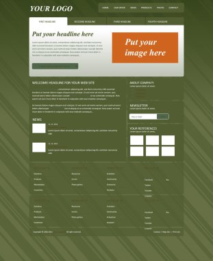 duyarlı web düzeni şablonu için iş veya kar amacı gütmeyen organi