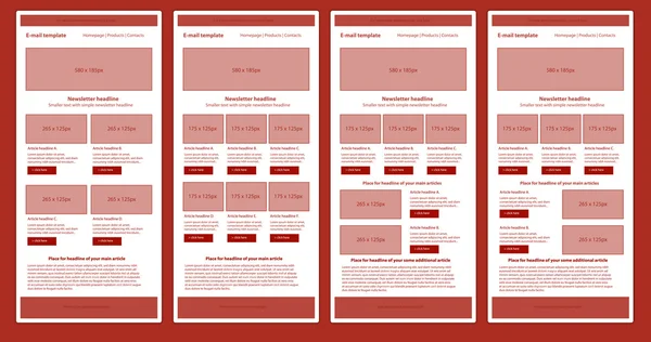 Plantilla de boletín sensible para organizaciones empresariales o sin ánimo de lucro — Vector de stock