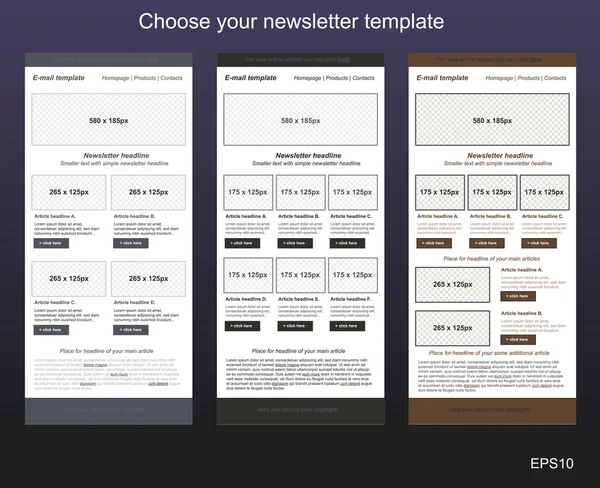 Modèle de lettre d'information sensible pour les entreprises ou les organismes à but non lucratif — Image vectorielle