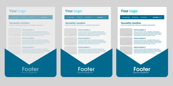 Duyarlı bülten şablonu için iş veya kar amacı gütmeyen organi