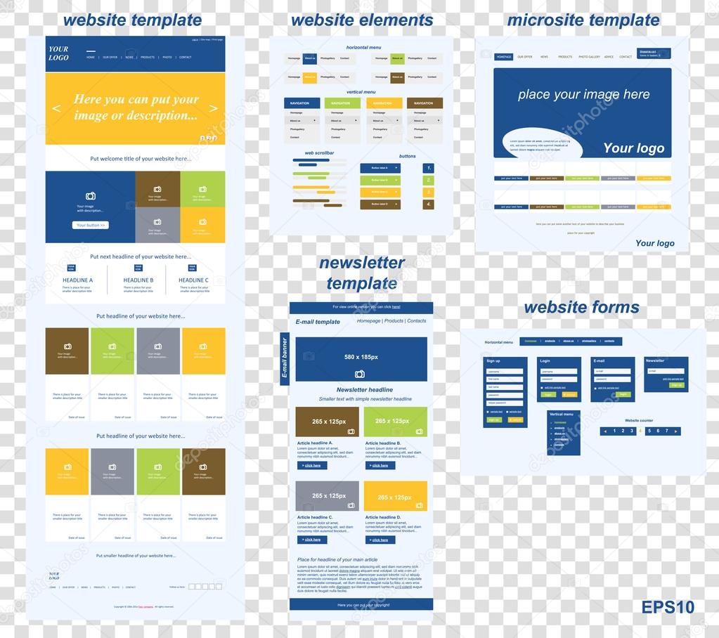 Responsive web elements for business or non-profit organization