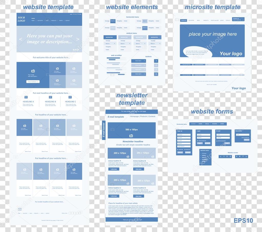 Responsive web elements for business or non-profit organization
