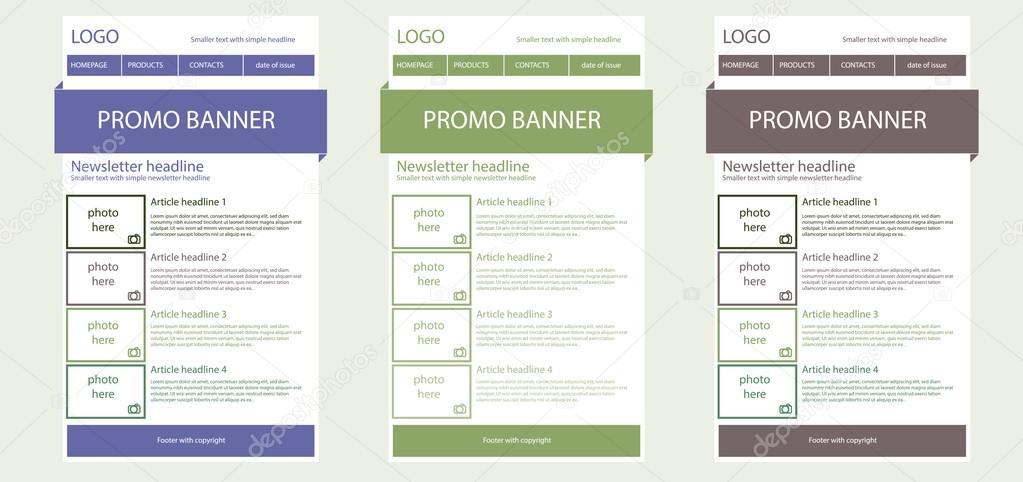 responsive newsletter template for business or non profit organi