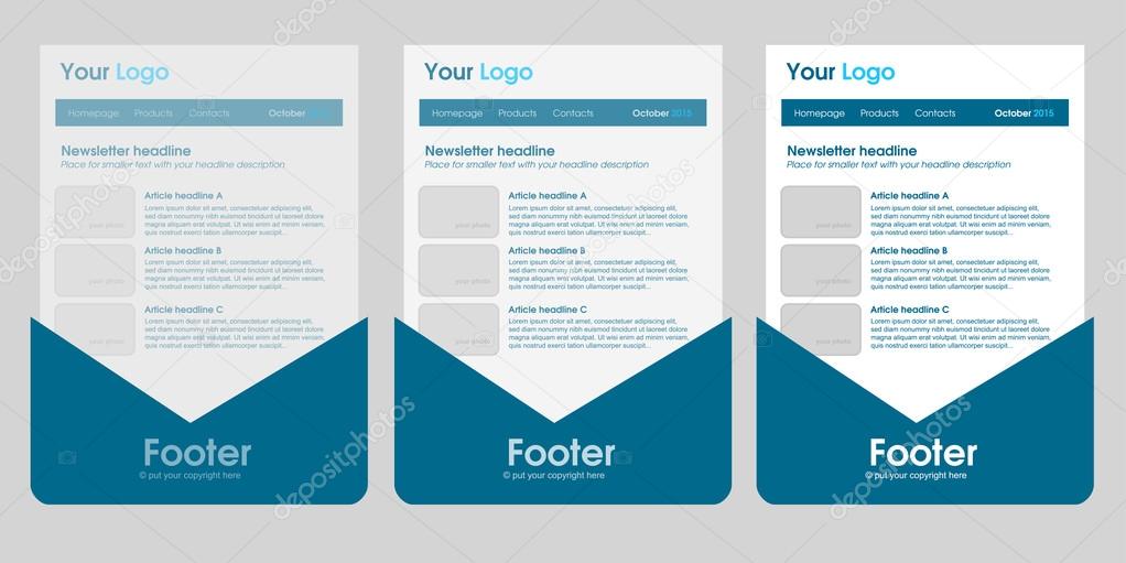 Responsive newsletter template for business or non-profit organization