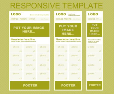 Duyarlı bülten şablonu için iş veya kar amacı gütmeyen organi