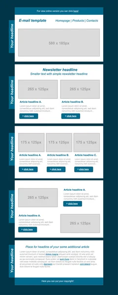 Duyarlı bülten şablonu için iş veya kar amacı gütmeyen organi