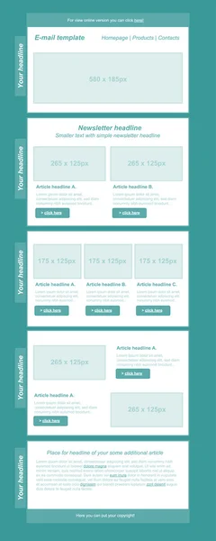 Duyarlı bülten şablonu için iş veya kar amacı gütmeyen organi