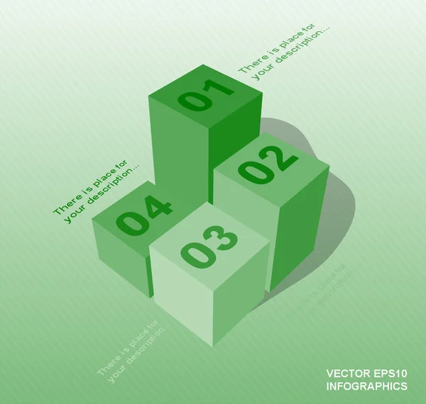 Columnas de infografías vectoriales creativas — Vector de stock