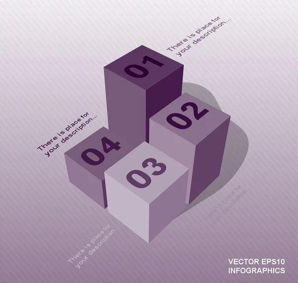 Columnas de infografías vectoriales creativas — Vector de stock