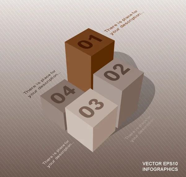 Kreativní vektor infografiky sloupce — Stockový vektor