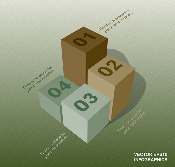 Columnas de infografías vectoriales creativas — Vector de stock