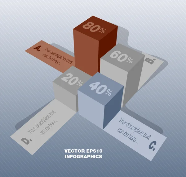 yaratıcı vektör infographics sütunlar