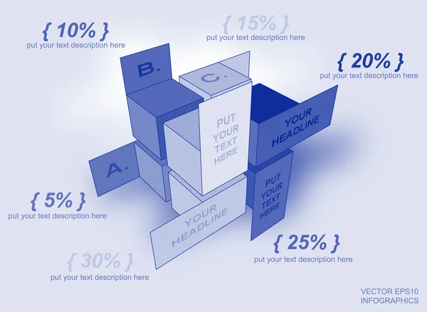 yaratıcı vektör infographics sütunlar
